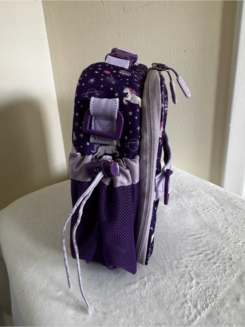 Benigo Kids Unicorn Backpack and Lunch Bag Set - Purple